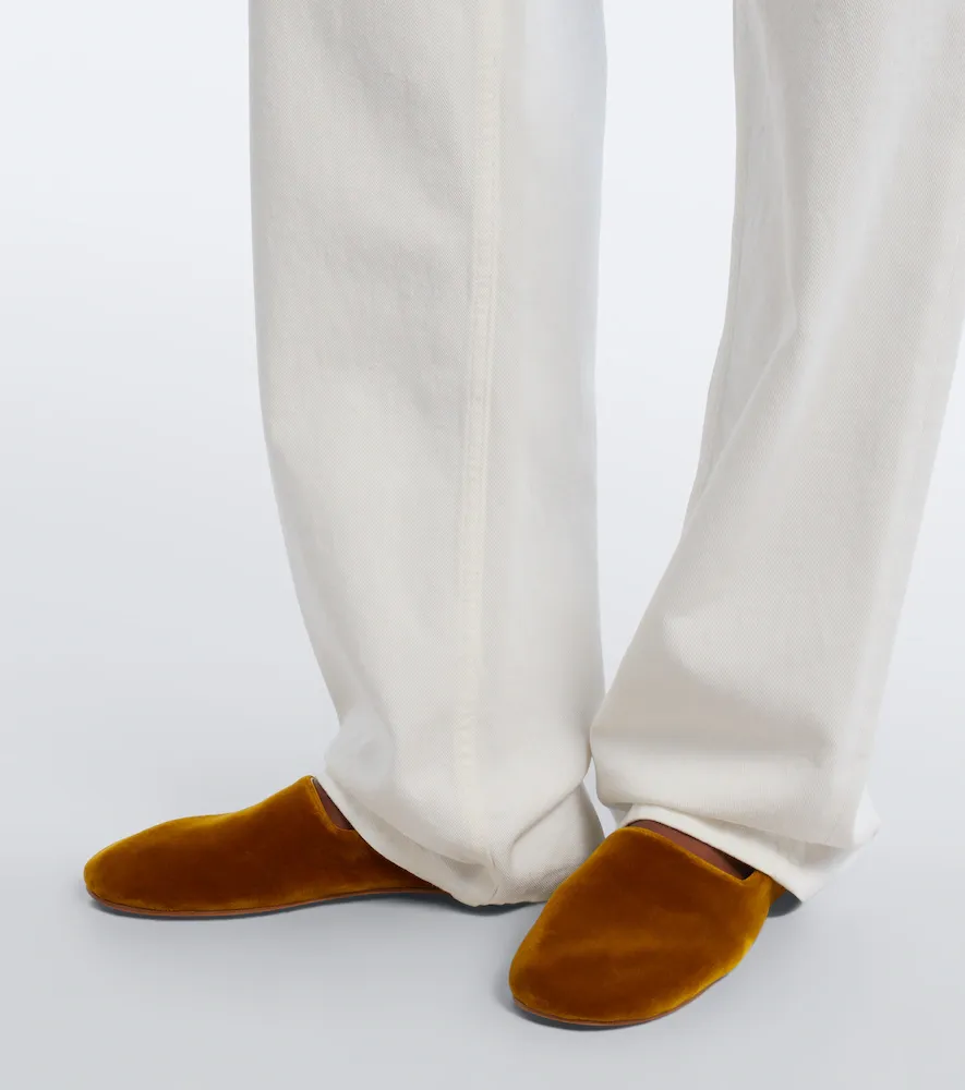 The Row Ponti velvet slip-on shoes | Thumbnail 6