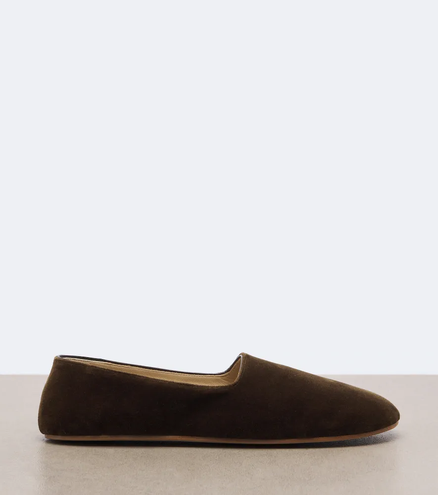 The Row Ponti velvet slip-on shoes | Thumbnail 4