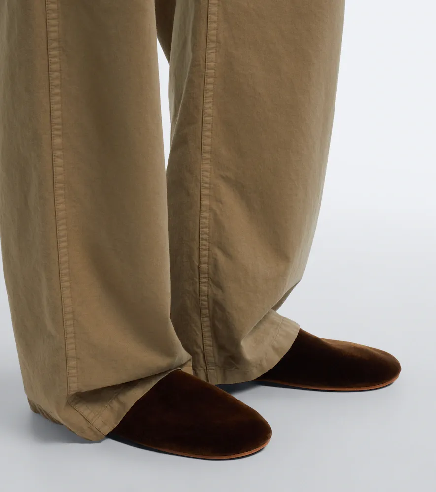 The Row Ponti velvet slip-on shoes | Thumbnail 6