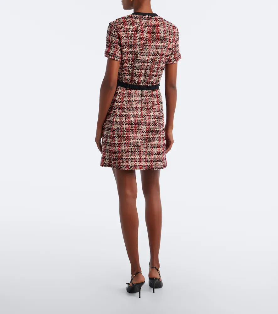 Versace Medusa belted wool-blend tweed minidress | Thumbnail 3 Versace Medusa belted wool-blend tweed minidress | Thumbnail 3