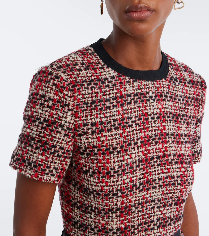 Versace Medusa belted wool-blend tweed minidress | Thumbnail 5 Versace Medusa belted wool-blend tweed minidress | Thumbnail 5
