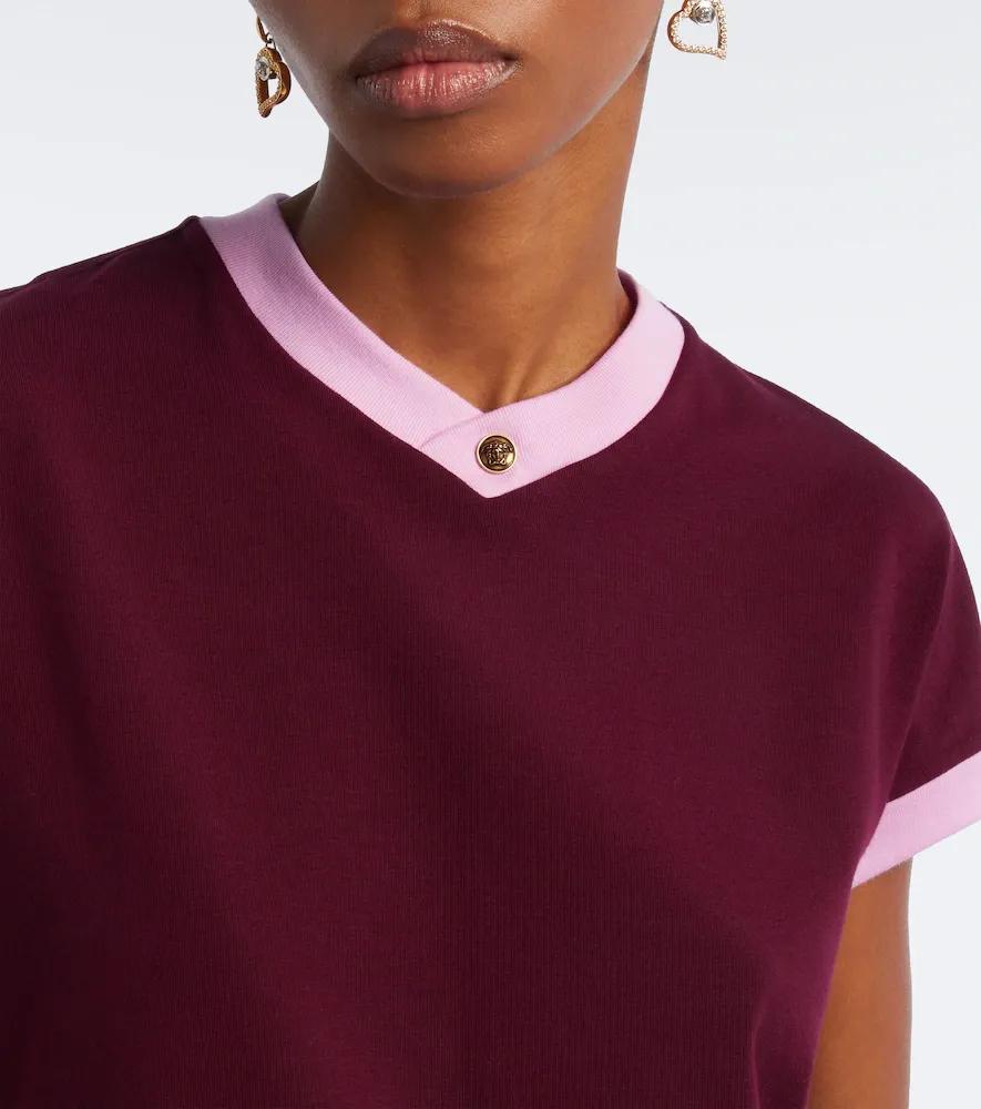 Versace Medusa cotton-blend jersey T-shirt | Thumbnail 4 Versace Medusa cotton-blend jersey T-shirt | Thumbnail 4