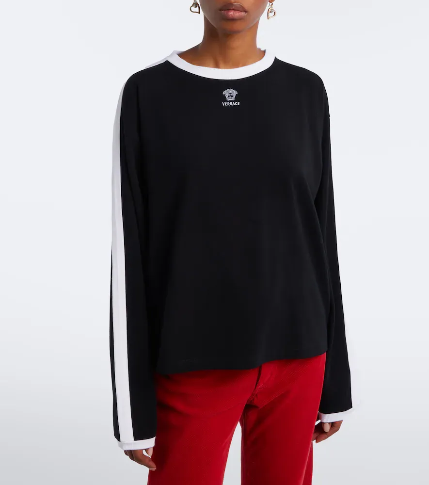 Versace Medusa cotton-blend jersey sweatshirt | Thumbnail 2 Versace Medusa cotton-blend jersey sweatshirt | Thumbnail 2