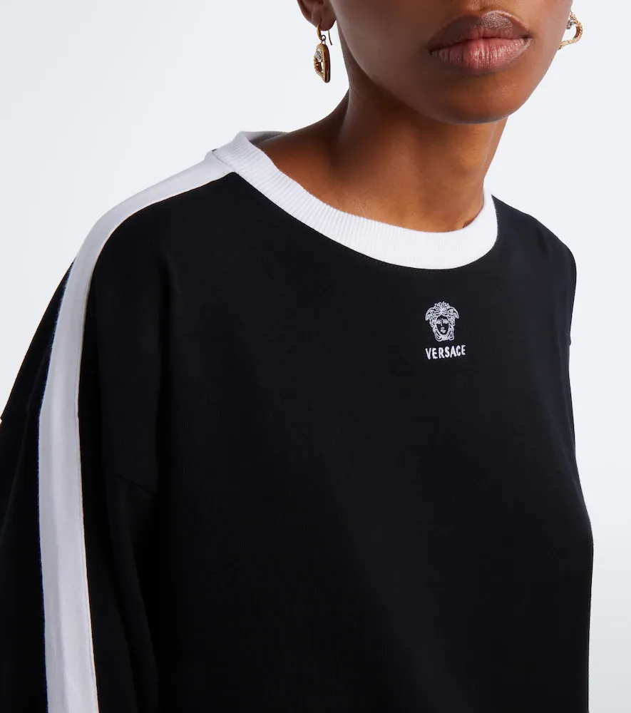 Versace Medusa cotton-blend jersey sweatshirt | Thumbnail 4 Versace Medusa cotton-blend jersey sweatshirt | Thumbnail 4