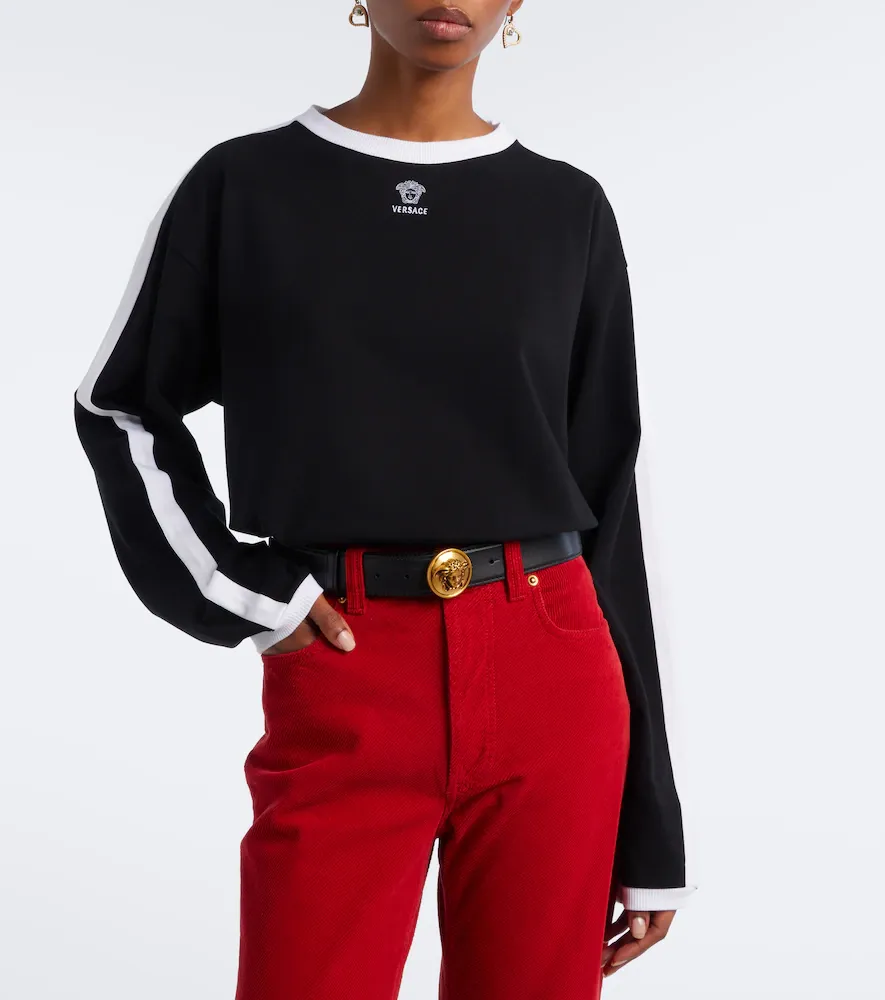Versace Medusa cotton-blend jersey sweatshirt | Thumbnail 5 Versace Medusa cotton-blend jersey sweatshirt | Thumbnail 5