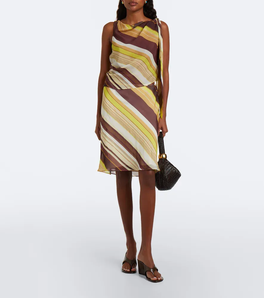 SIR. Vivia tie-detail striped top | Thumbnail 2