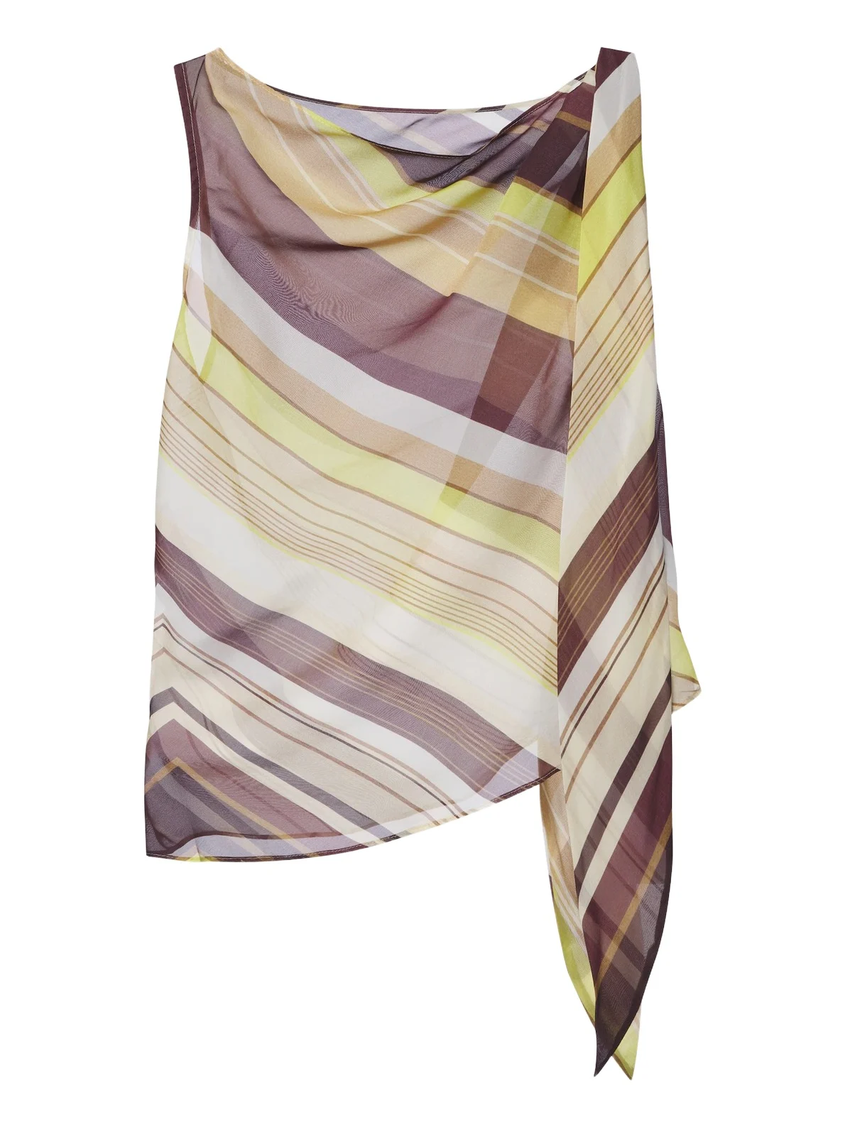SIR. Vivia tie-detail striped top