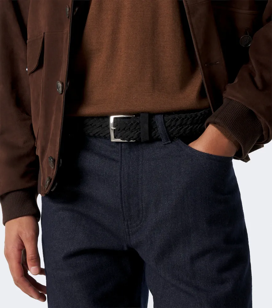 Kiton Braided suede belt | Thumbnail 3 Kiton Braided suede belt | Thumbnail 3