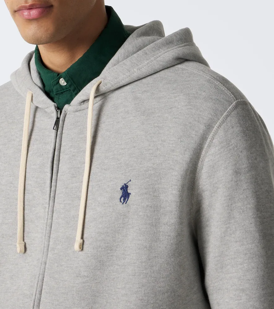 Polo Ralph Lauren Pony cotton-blend fleece zip-up hoodie | Thumbnail 3 Polo Ralph Lauren Pony cotton-blend fleece zip-up hoodie | Thumbnail 3