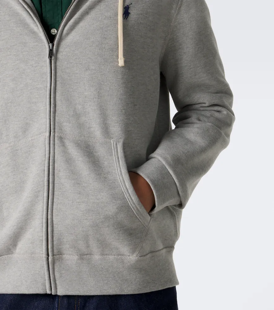Polo Ralph Lauren Pony cotton-blend fleece zip-up hoodie | Thumbnail 4 Polo Ralph Lauren Pony cotton-blend fleece zip-up hoodie | Thumbnail 4
