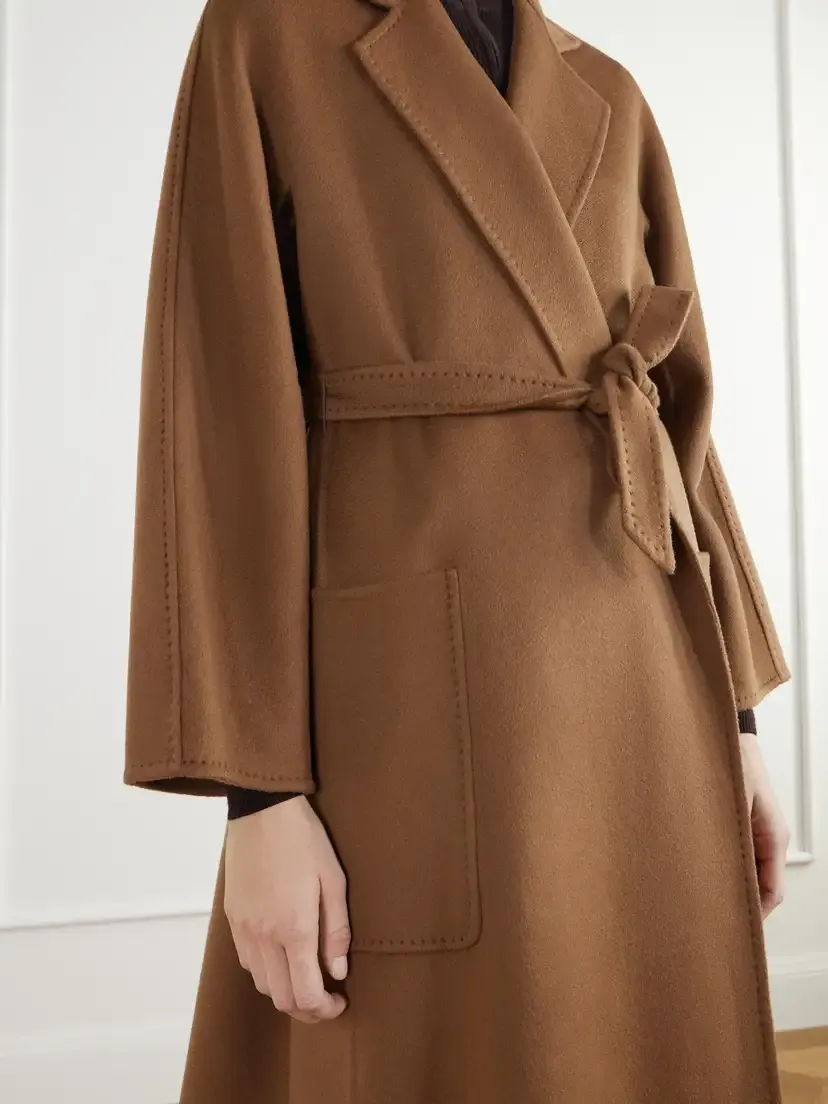 Max Mara Trenna Belted Cashmere-flannel Coat | Thumbnail 5 Max Mara Trenna Belted Cashmere-flannel Coat | Thumbnail 5
