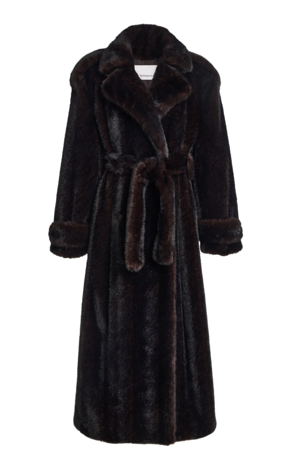 The Frankie Shop Daph Faux Fur Padded Trench Coat