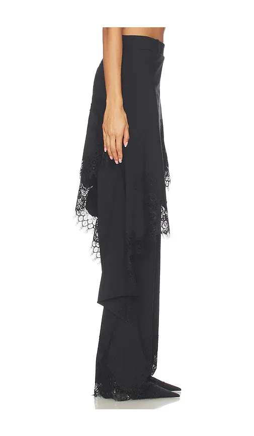 Monse Deconstructed Tailored Lace Hem Skirt Trouser | Thumbnail 2 Monse Deconstructed Tailored Lace Hem Skirt Trouser | Thumbnail 2