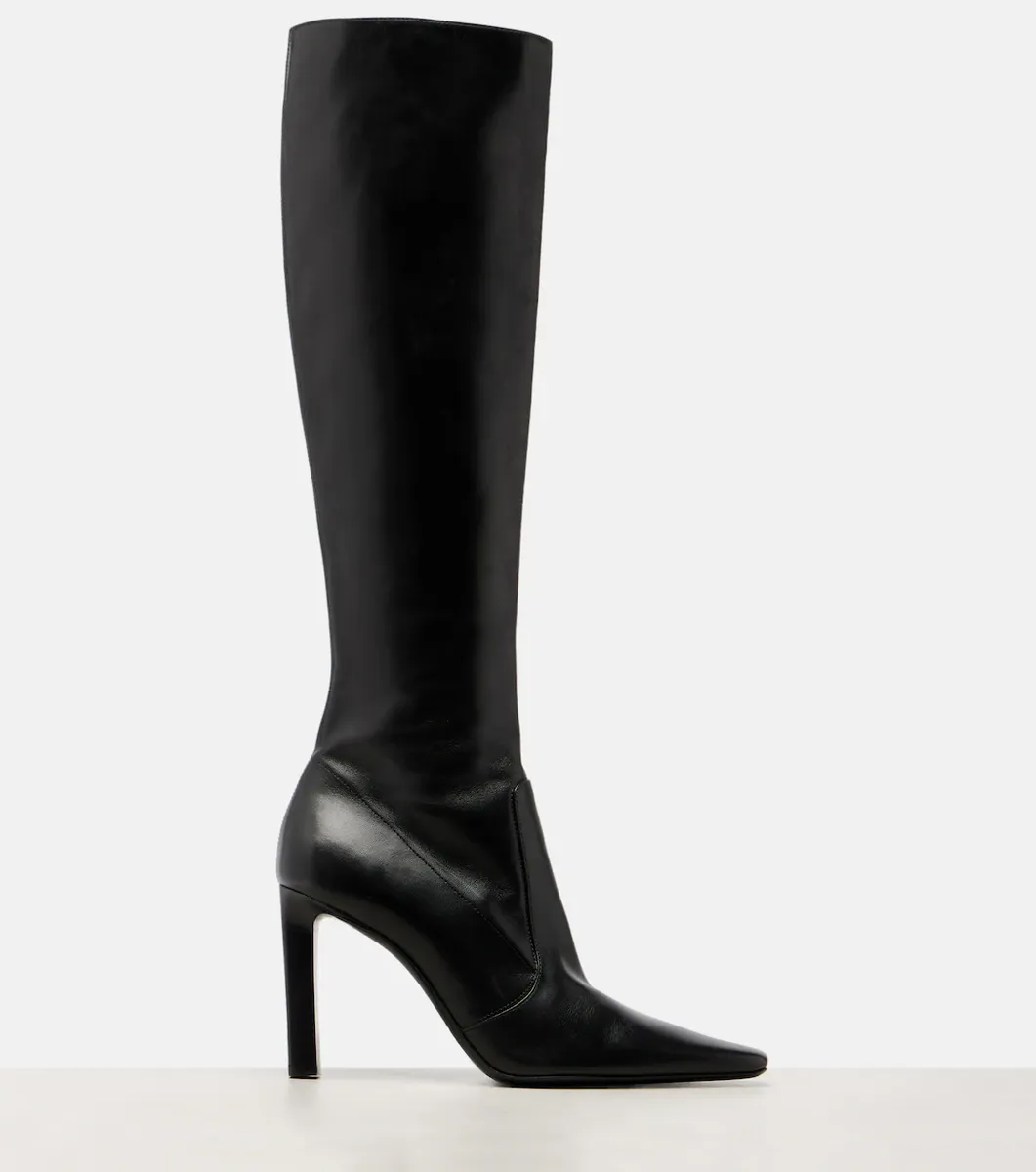 Saint Laurent Francoise 95 leather knee-high boots | Thumbnail 4 Saint Laurent Francoise 95 leather knee-high boots | Thumbnail 4
