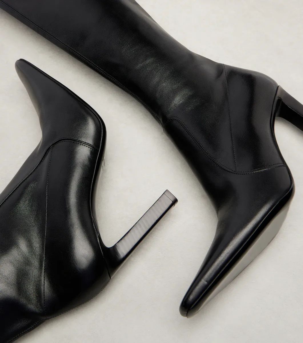 Saint Laurent Francoise 95 leather knee-high boots | Thumbnail 5 Saint Laurent Francoise 95 leather knee-high boots | Thumbnail 5