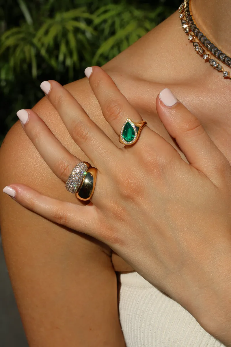 Anita Ko CELESTE DIAMOND WAVE RING | Thumbnail 4