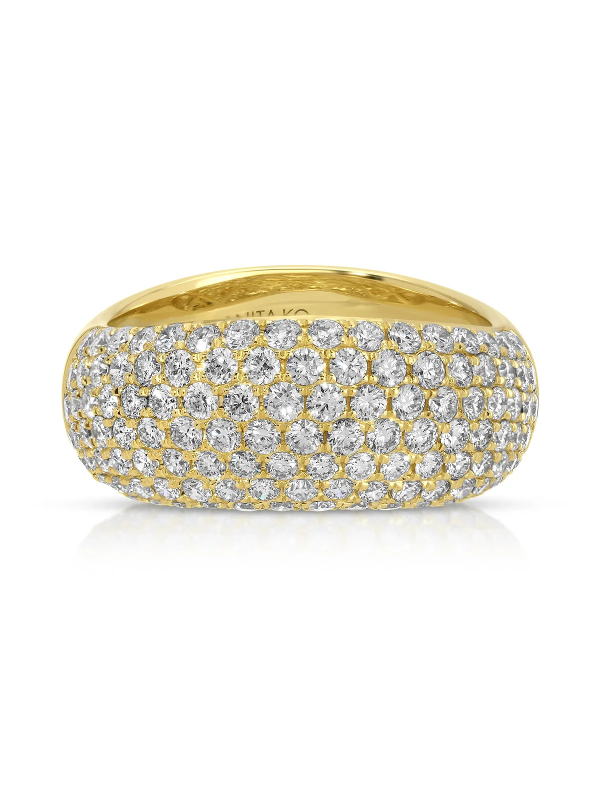 Anita Ko CELESTE DIAMOND WAVE RING
