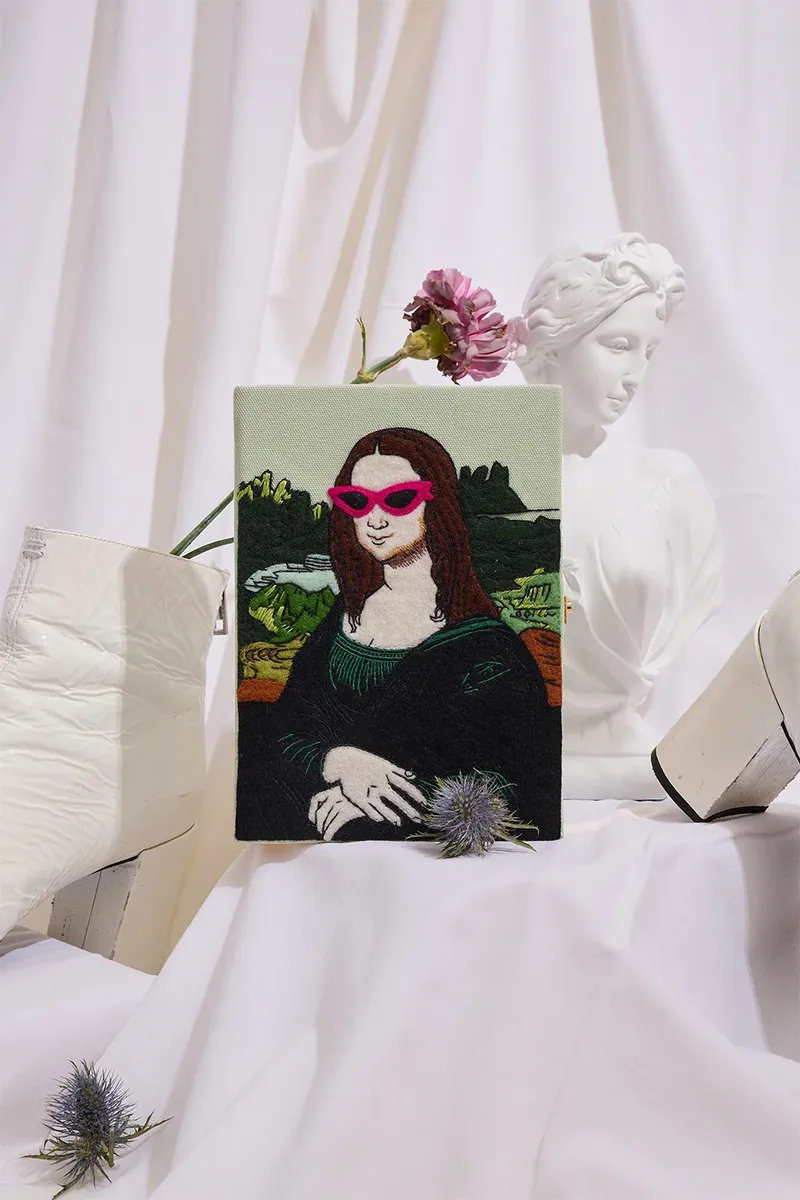 Olympia Le-Tan Mona Lisa Crossbody Book Clutch Bag | Thumbnail 2 Olympia Le-Tan Mona Lisa Crossbody Book Clutch Bag | Thumbnail 2