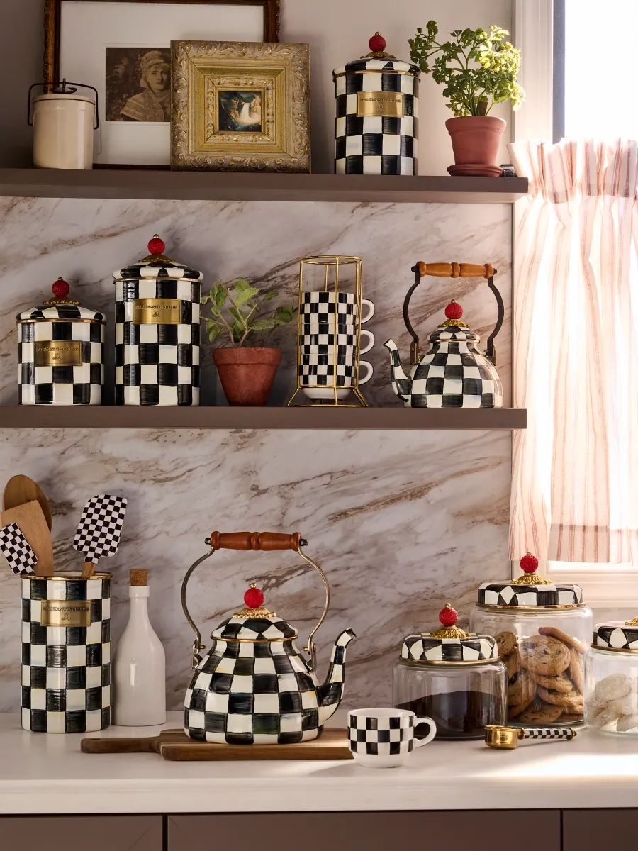 MacKenzie-Childs Courtly Check 4-Piece Cup Set | Thumbnail 8 MacKenzie-Childs Courtly Check 4-Piece Cup Set | Thumbnail 8