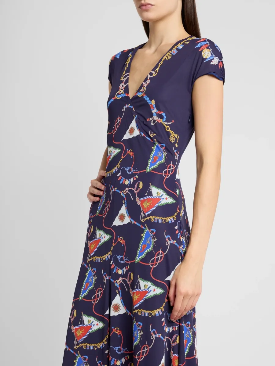 Etro Women's Status Printed Jersey Maxi Dress | Thumbnail 5