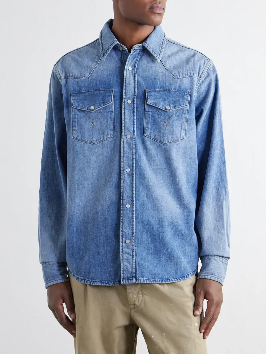 Aimé Leon Dore Denim Shirt - Men | Thumbnail 3 Aimé Leon Dore Denim Shirt - Men | Thumbnail 3