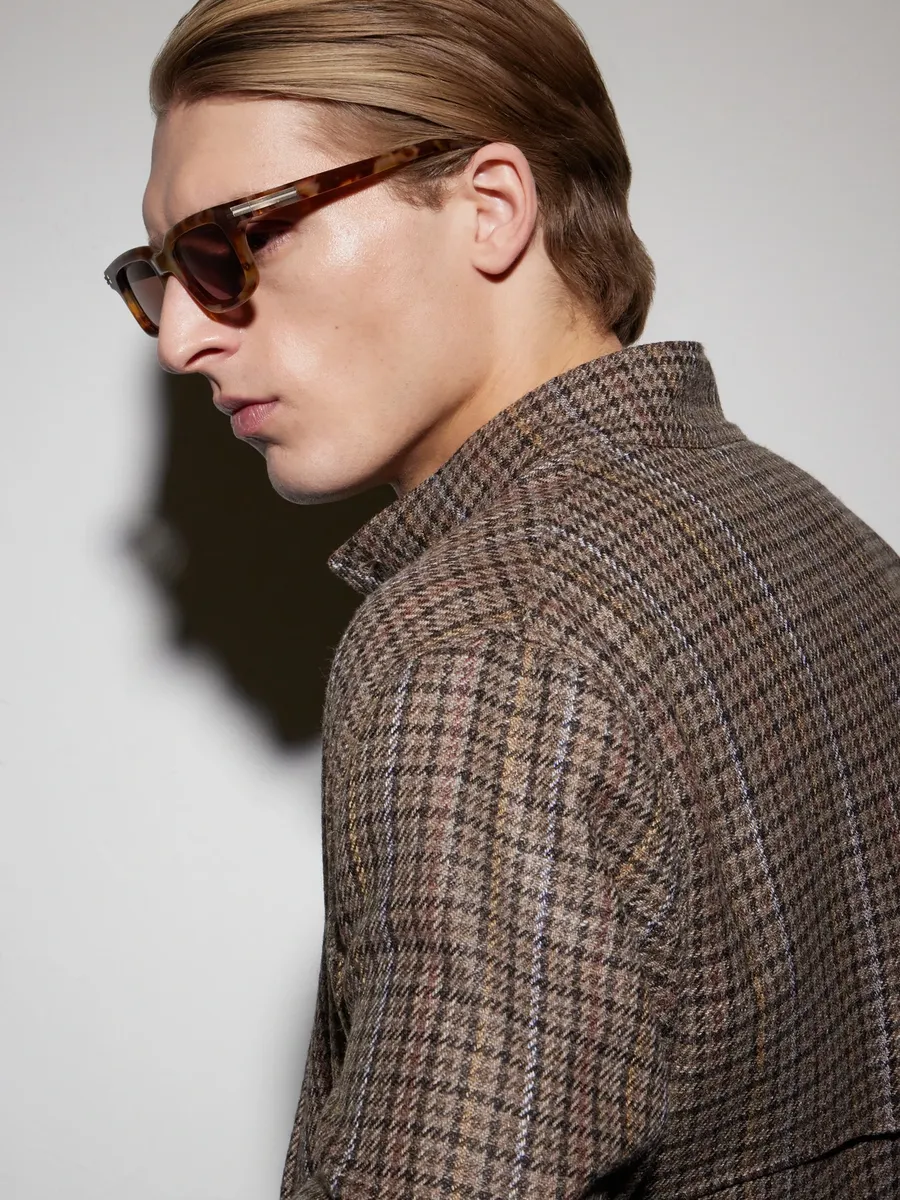 Zegna Square-Frame Tortoiseshell Acetate Sunglasses - Men | Thumbnail 2