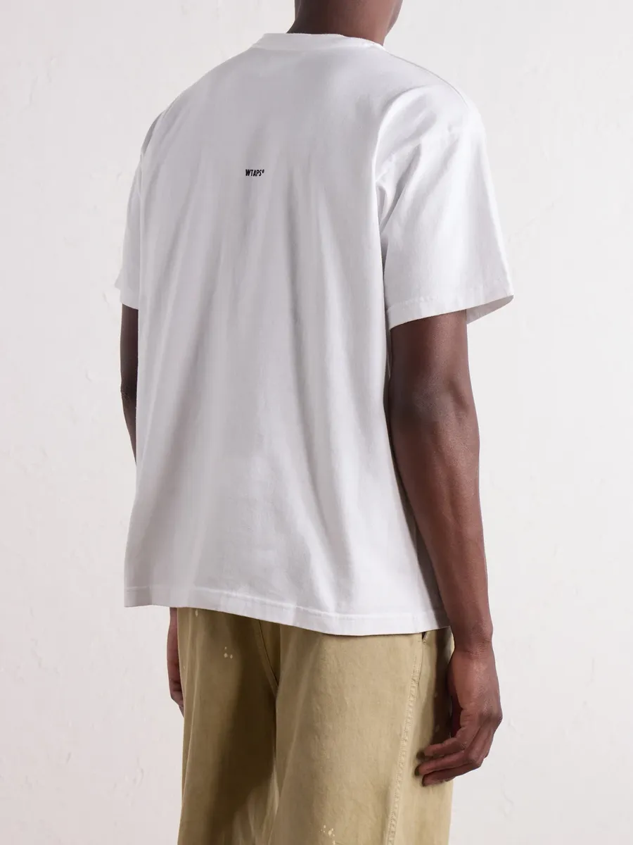 WTAPS Sign-YD Logo-Embroidered Cotton-Jersey T-Shirt - Men | Thumbnail 4