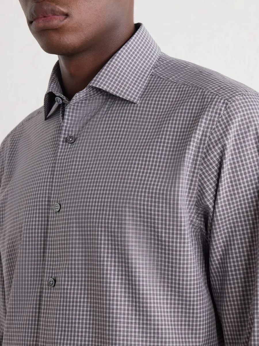 Zegna Centoquaranta Checked Cotton-Twill Shirt - Men | Thumbnail 5 Zegna Centoquaranta Checked Cotton-Twill Shirt - Men | Thumbnail 5