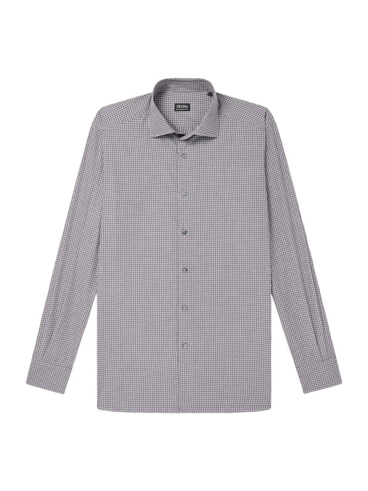 Zegna Centoquaranta Checked Cotton-Twill Shirt - Men