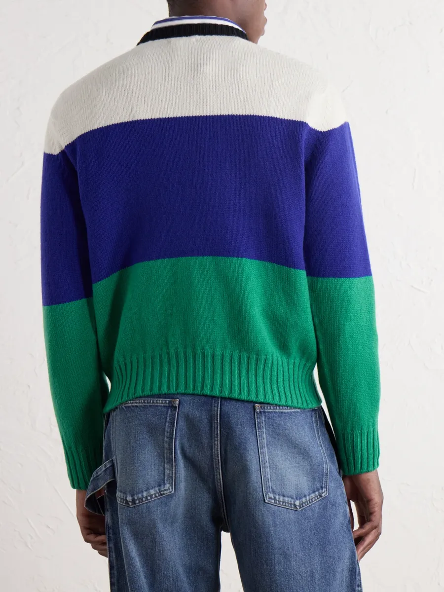 JW Anderson Striped Wool Sweater - Men | Thumbnail 4