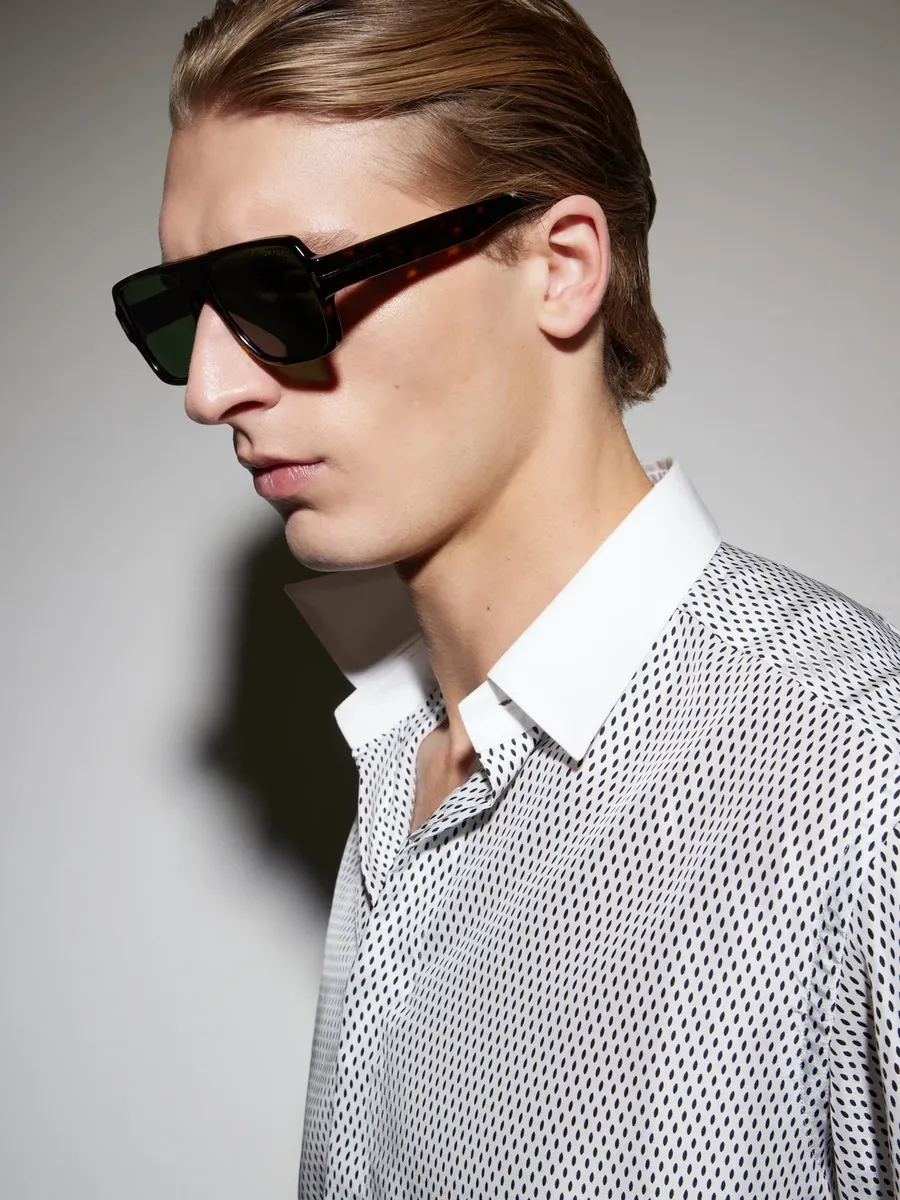 Tom Ford Sean-02 Rectangular-Frame Tortoiseshell Acetate Sunglasses - Men | Thumbnail 5 Tom Ford Sean-02 Rectangular-Frame Tortoiseshell Acetate Sunglasses - Men | Thumbnail 5