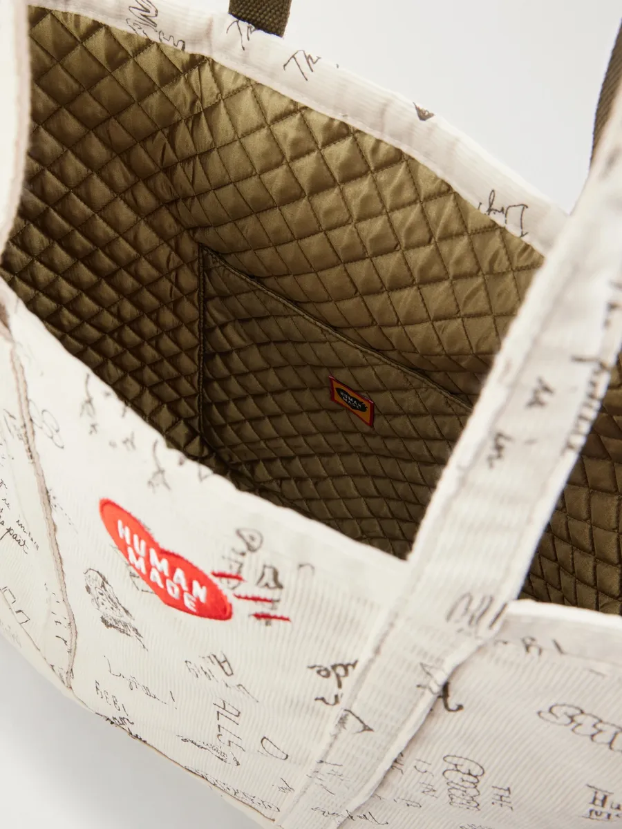 Human Made Logo-Embroidered Printed Cotton-Corduroy Tote Bag - Men | Thumbnail 6