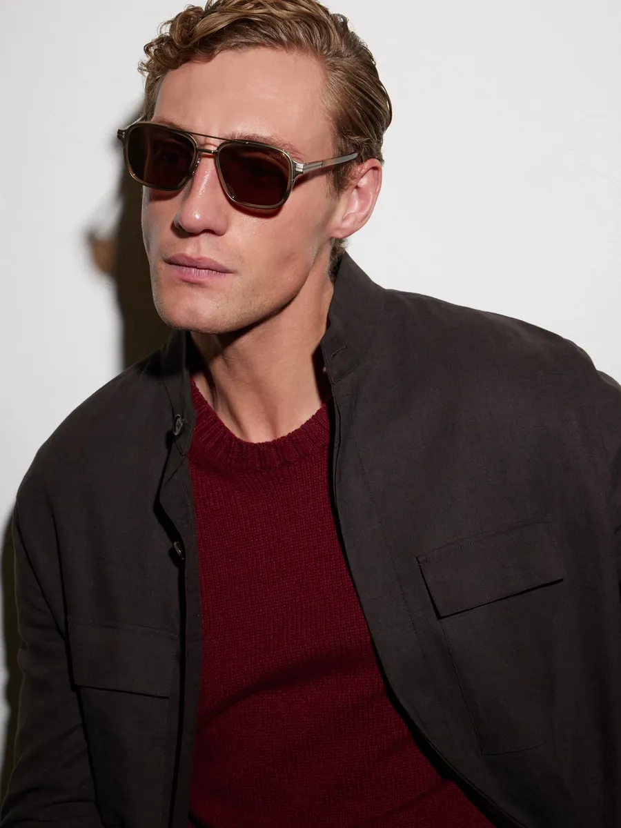 Zegna Aviator-Style Acetate and Titanium Sunglasses - Men | Thumbnail 2 Zegna Aviator-Style Acetate and Titanium Sunglasses - Men | Thumbnail 2