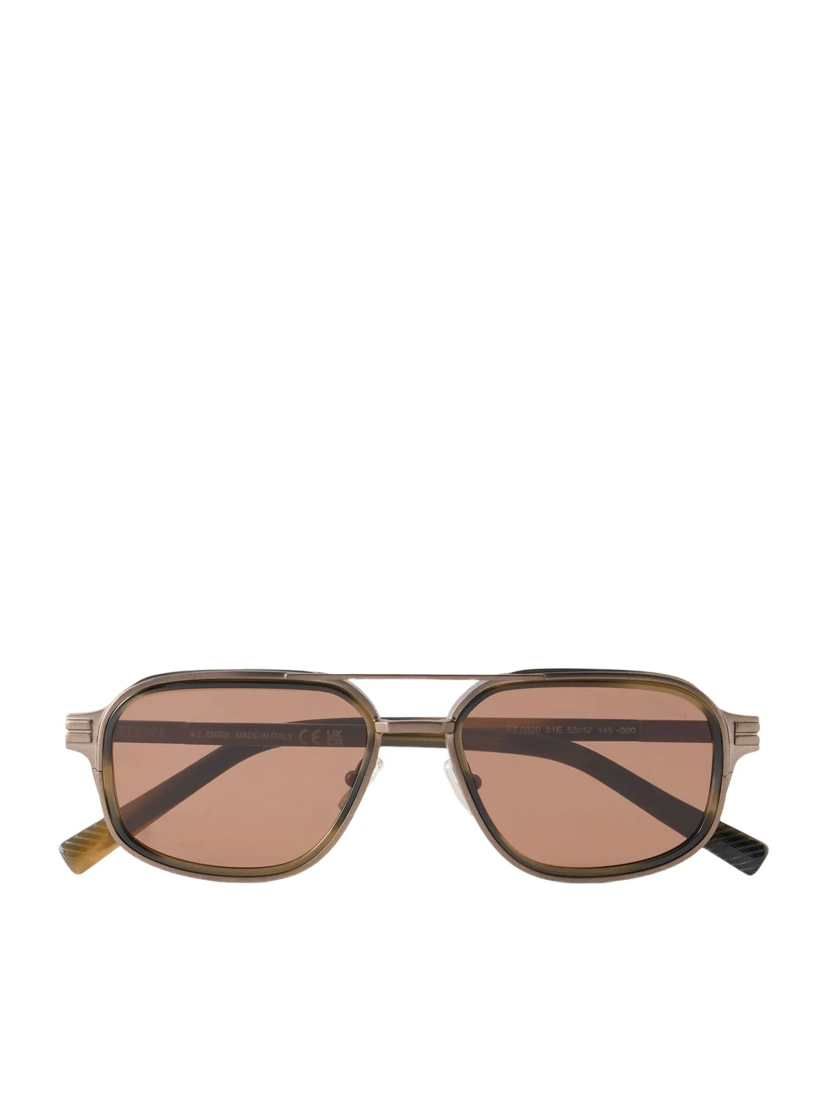 Zegna Aviator-Style Acetate and Titanium Sunglasses - Men