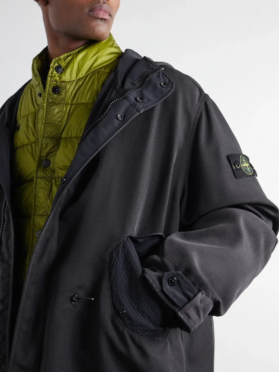 Stone Island Hooded Layered Garment-Dyed Shell-TC Parka - Men | Thumbnail 5 Stone Island Hooded Layered Garment-Dyed Shell-TC Parka - Men | Thumbnail 5