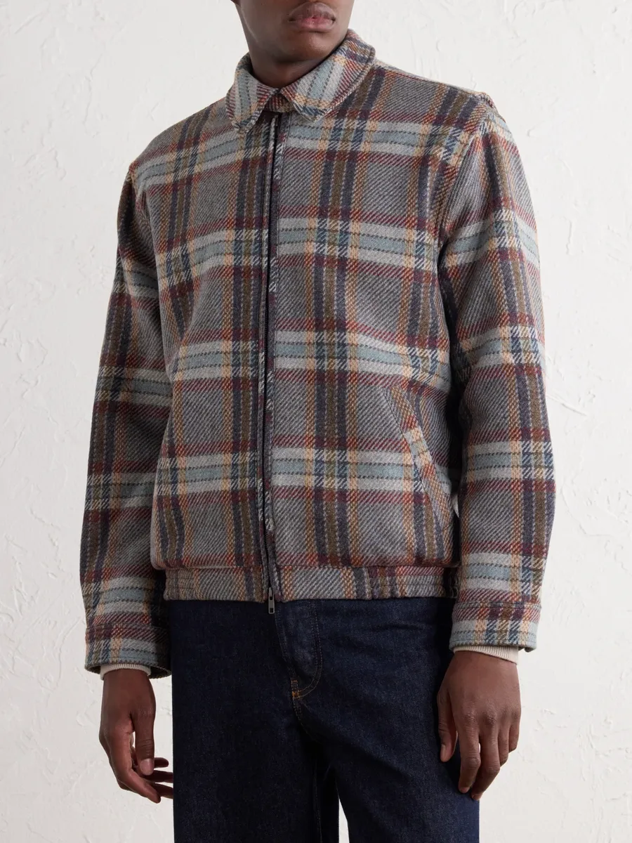 Portuguese Flannel Aurelia Felted Wool-Twill Blouson Jacket - Men | Thumbnail 3 Portuguese Flannel Aurelia Felted Wool-Twill Blouson Jacket - Men | Thumbnail 3