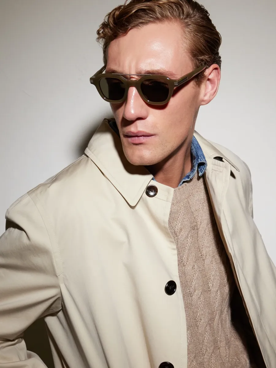 Zegna Aviator-Style Acetate Sunglasses - Men | Thumbnail 2