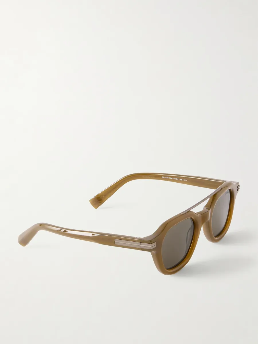 Zegna Aviator-Style Acetate Sunglasses - Men | Thumbnail 4