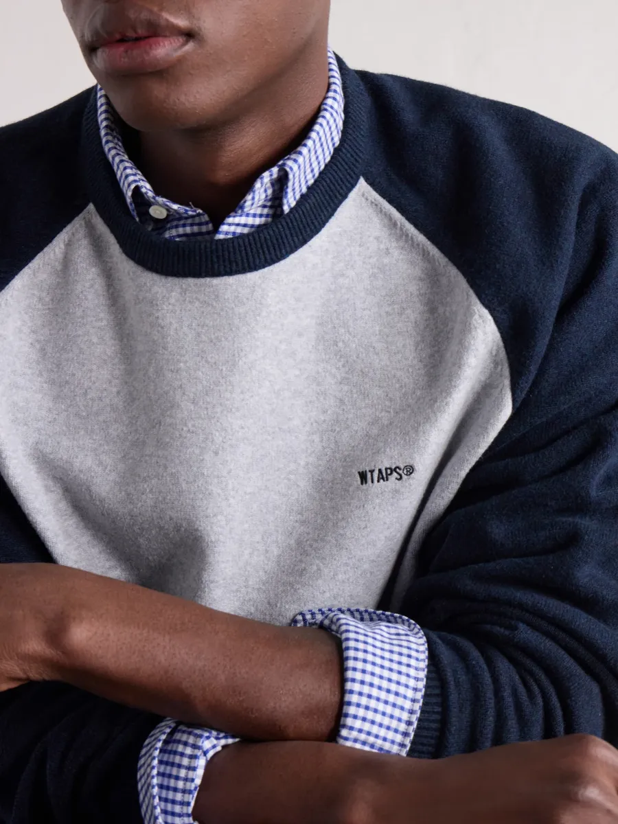 WTAPS Ian Logo-Embroidered Cotton-Blend Sweater - Men | Thumbnail 5