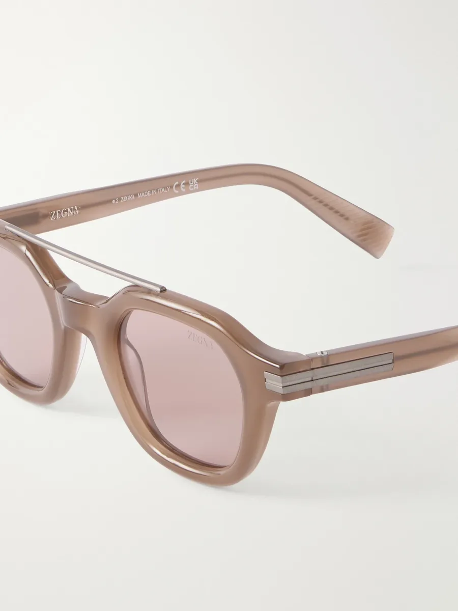 Zegna Aviator-Style Acetate Sunglasses - Men | Thumbnail 3 Zegna Aviator-Style Acetate Sunglasses - Men | Thumbnail 3