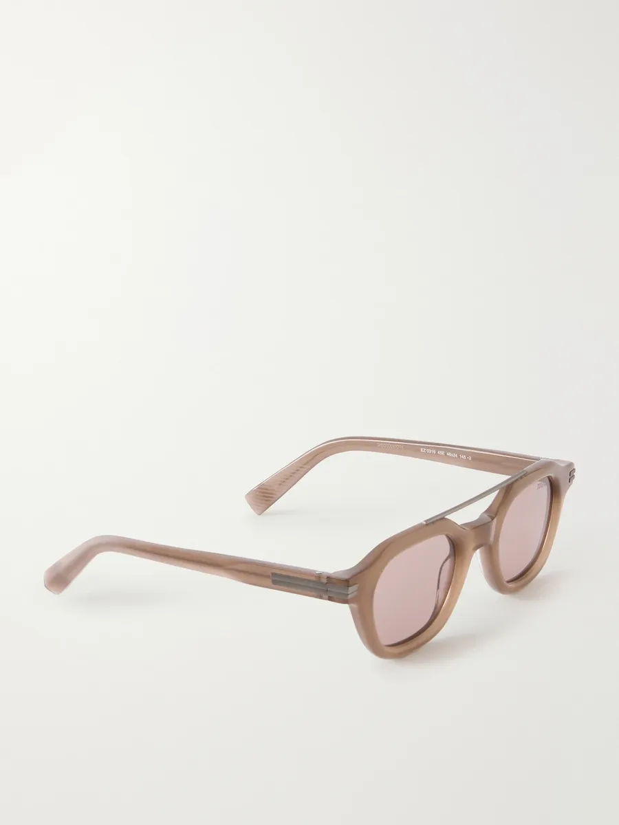 Zegna Aviator-Style Acetate Sunglasses - Men | Thumbnail 4 Zegna Aviator-Style Acetate Sunglasses - Men | Thumbnail 4