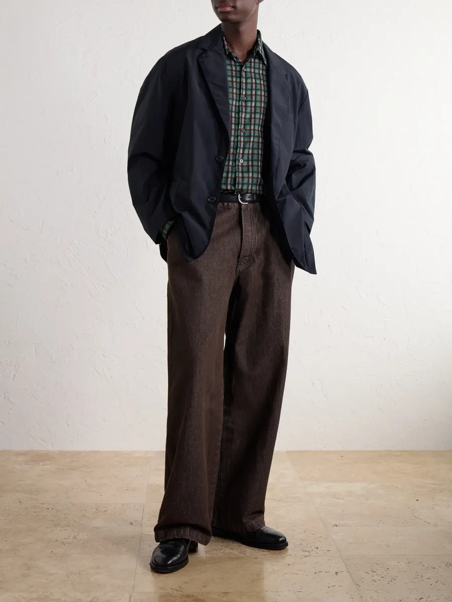OFFICINE GÉNÉRALE Nemir Straight-Leg Garment-Washed Jeans - Men | Thumbnail 2 OFFICINE GÉNÉRALE Nemir Straight-Leg Garment-Washed Jeans - Men | Thumbnail 2