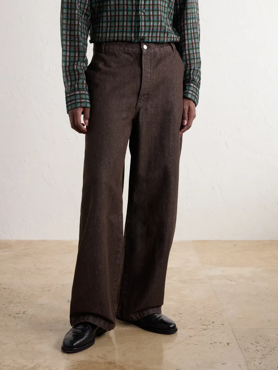 OFFICINE GÉNÉRALE Nemir Straight-Leg Garment-Washed Jeans - Men | Thumbnail 3 OFFICINE GÉNÉRALE Nemir Straight-Leg Garment-Washed Jeans - Men | Thumbnail 3