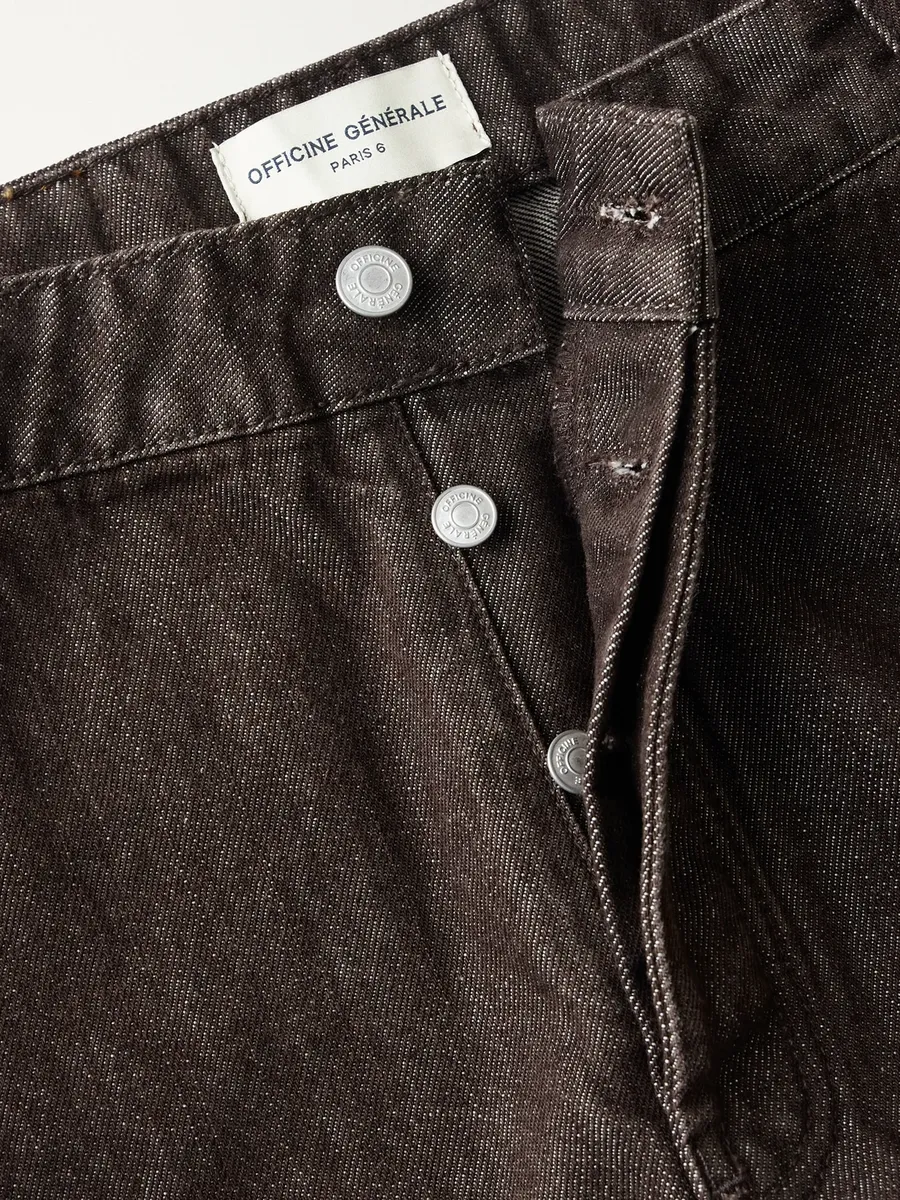 OFFICINE GÉNÉRALE Nemir Straight-Leg Garment-Washed Jeans - Men | Thumbnail 6 OFFICINE GÉNÉRALE Nemir Straight-Leg Garment-Washed Jeans - Men | Thumbnail 6