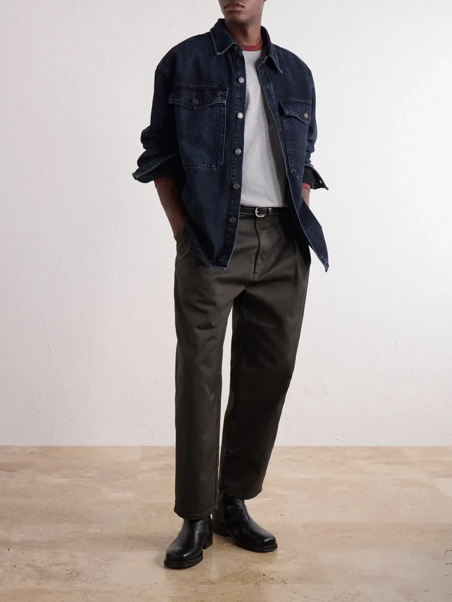 WTAPS Straight-Leg Pleated Cotton-Twill Trousers - Men | Thumbnail 2