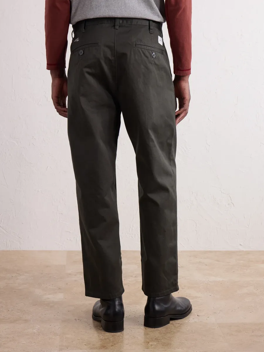 WTAPS Straight-Leg Pleated Cotton-Twill Trousers - Men | Thumbnail 4