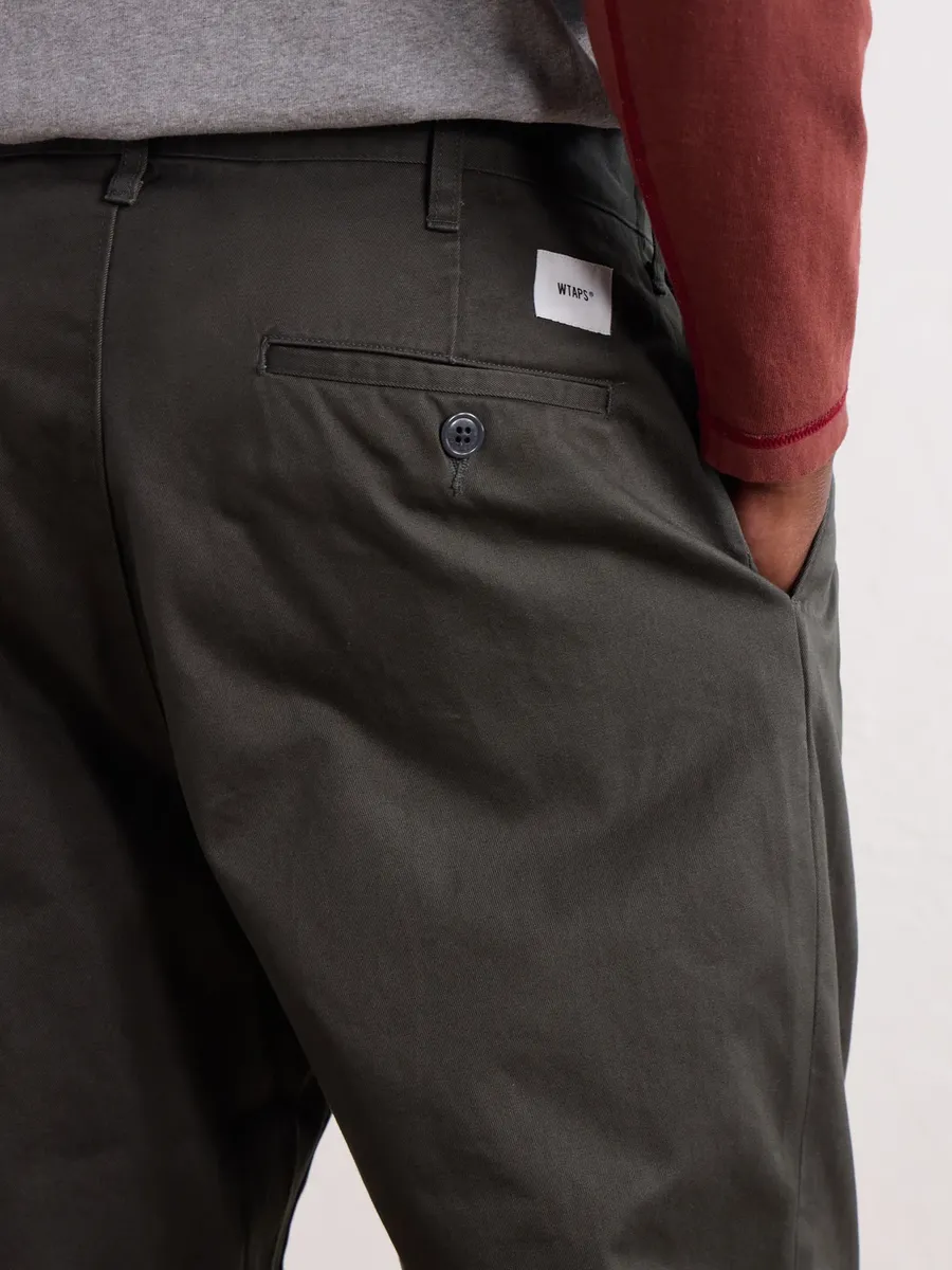 WTAPS Straight-Leg Pleated Cotton-Twill Trousers - Men | Thumbnail 5