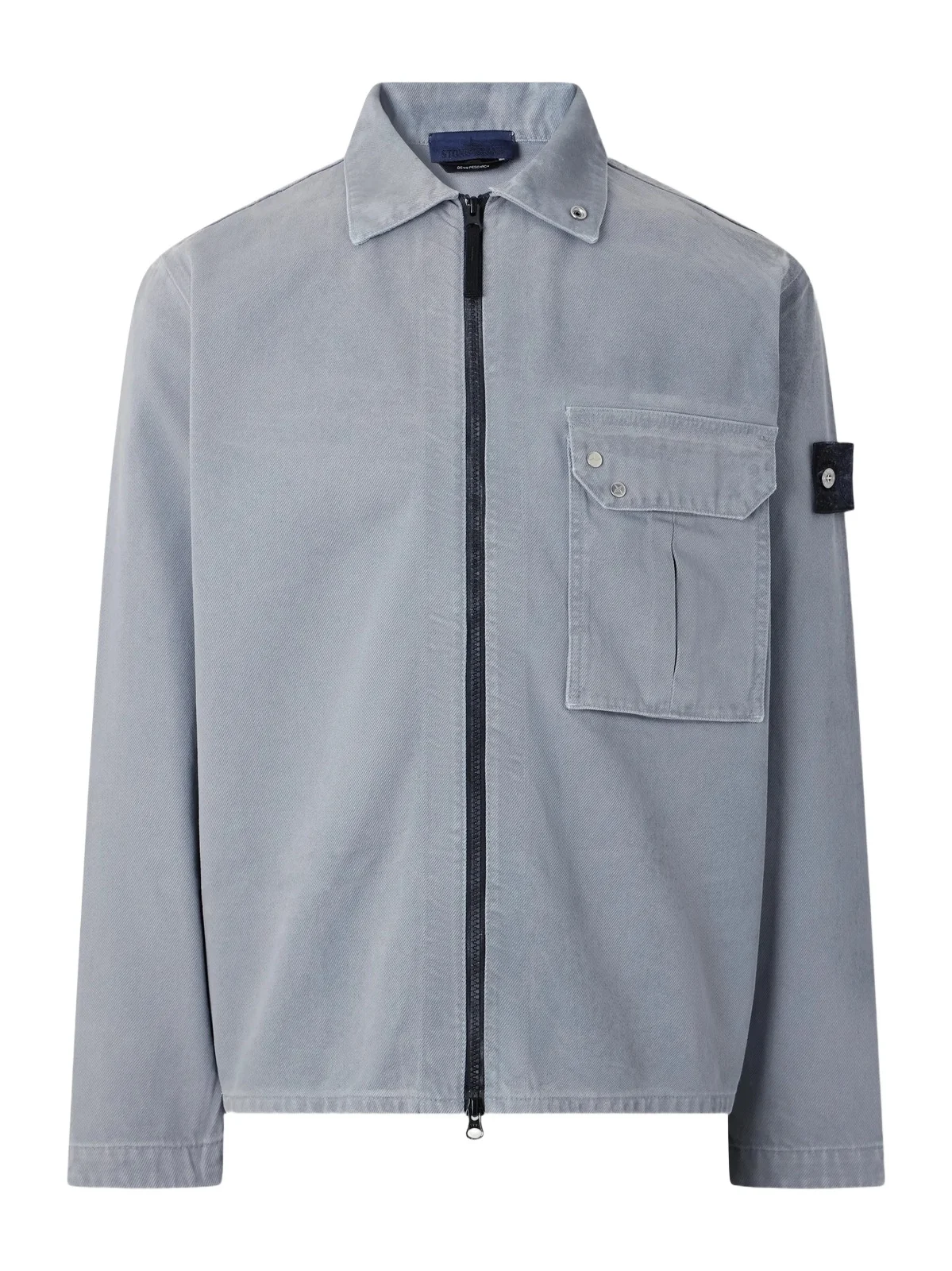 Stone Island DENIM Corroded Bull Denim-TC Overshirt - Men