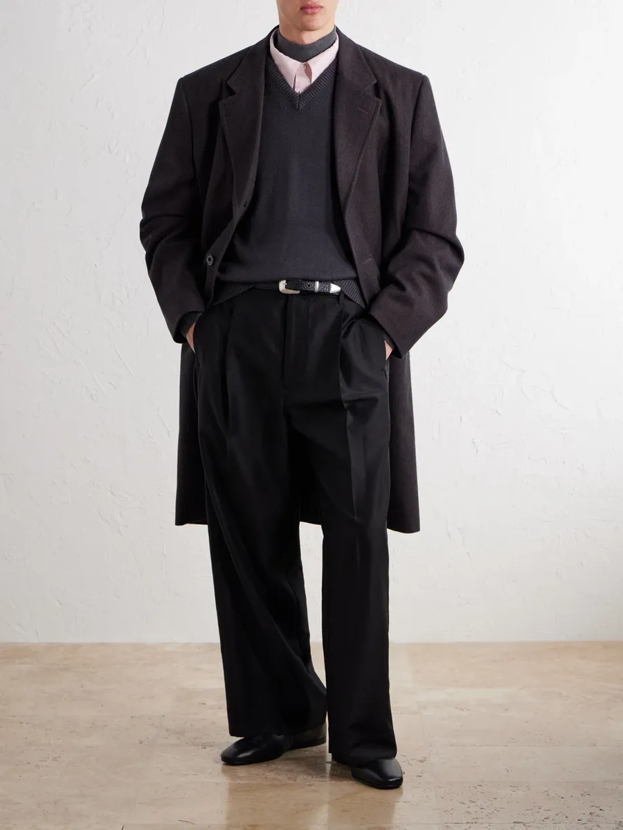 Lemaire Woven Cashmere-Blend Coat - Men | Thumbnail 2 Lemaire Woven Cashmere-Blend Coat - Men | Thumbnail 2