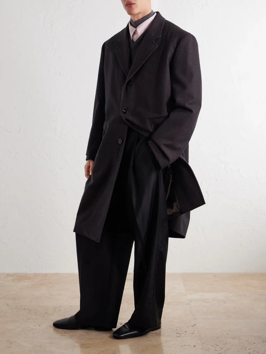 Lemaire Woven Cashmere-Blend Coat - Men | Thumbnail 3 Lemaire Woven Cashmere-Blend Coat - Men | Thumbnail 3
